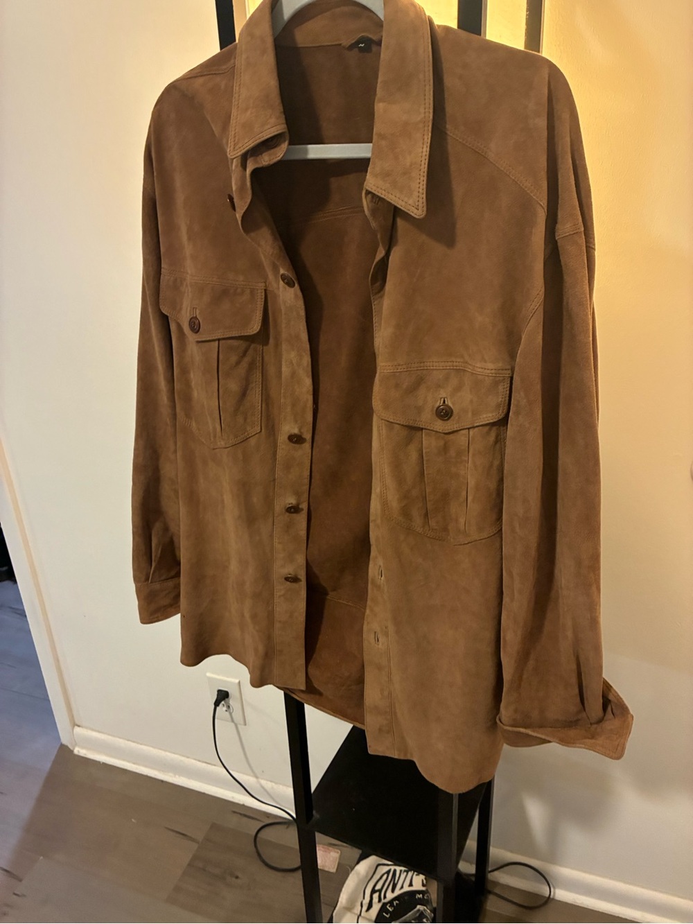 Vintage, The Territory Ahead Light Brown Suede Shirt Jacket